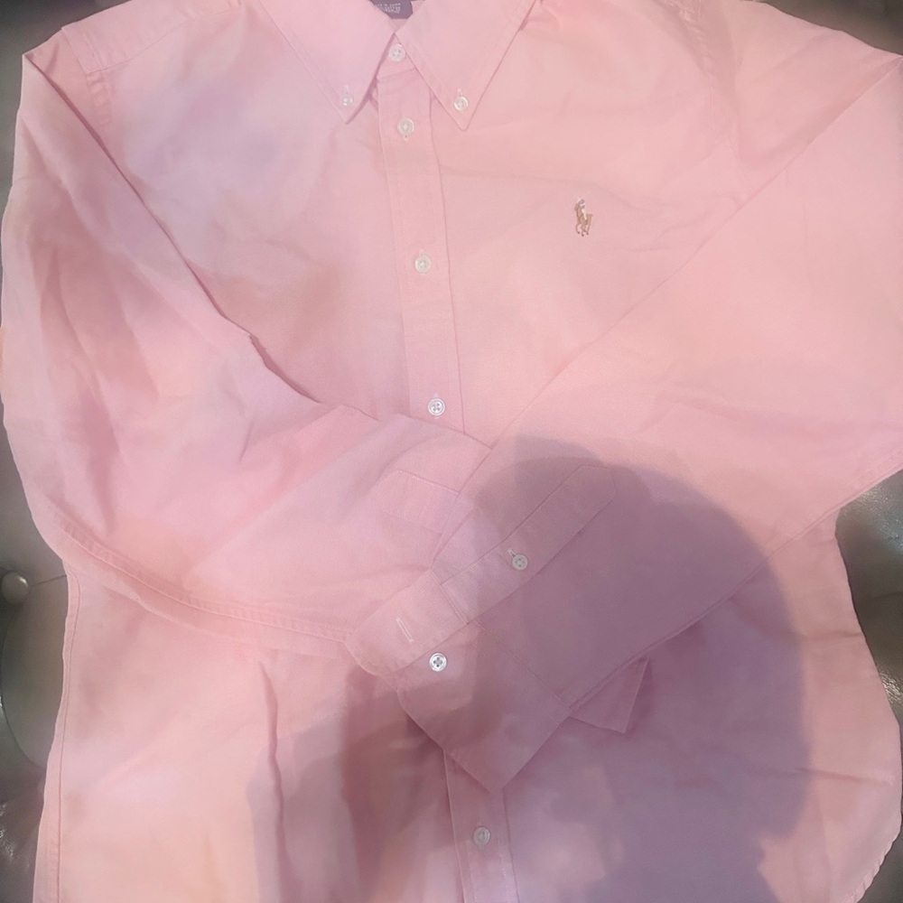 Ralph Lauren Kids Light Pink Button-Down Shirt - Picture 2 of 2